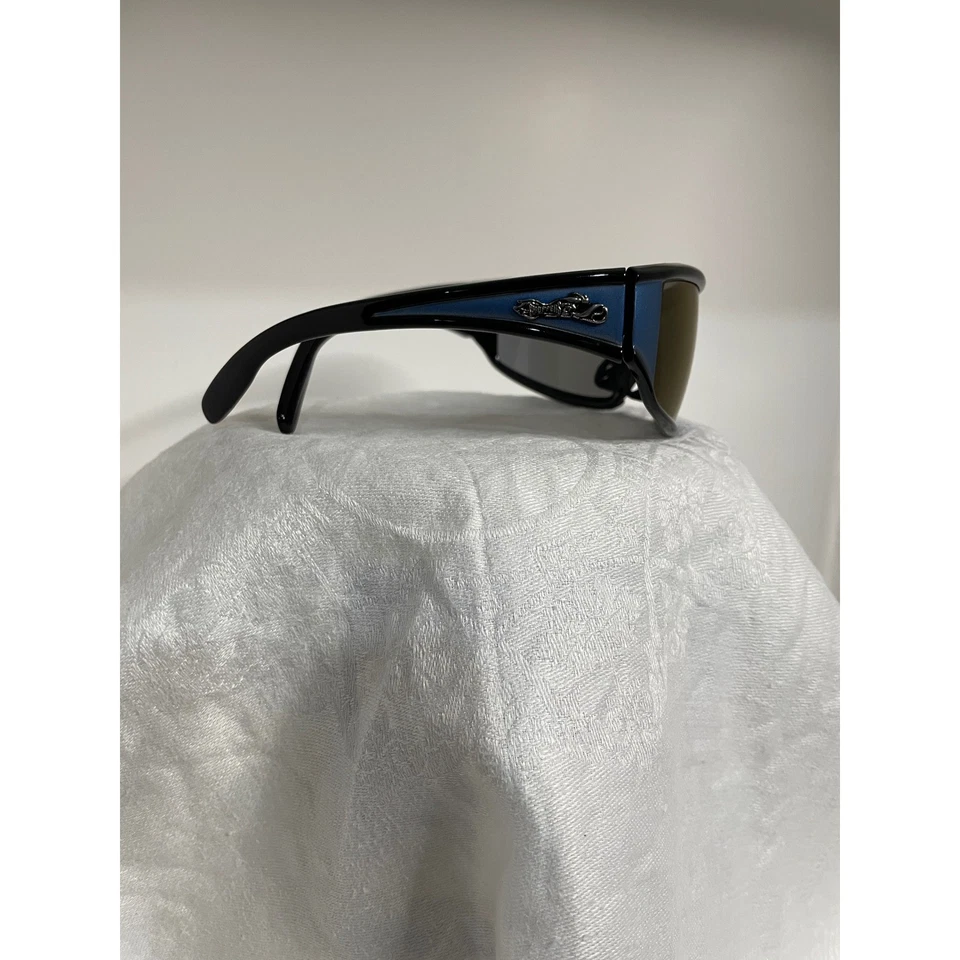 Gafas de sol Choppers marcos negros estilo escudo deportivo motocicleta motociclista para hombre nuevas sin etiquetas Foto 4 de 4