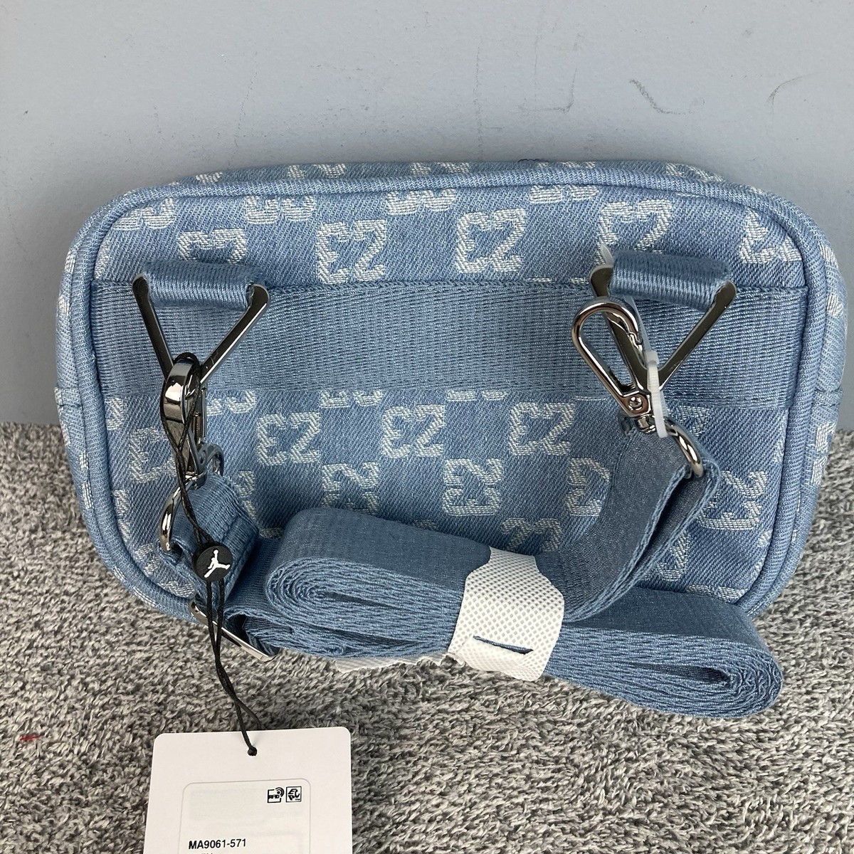 Nike Jordan 23 Monogram Camera Bag Denim Blue 1.5L Limited Edition