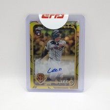 2024 Topps Chrome Gilded Jung Hoo Lee Yellow Gold Autograph /75 #CGA-JL