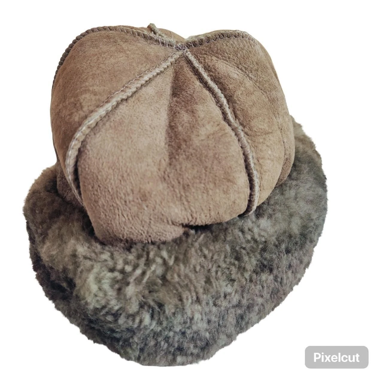 VTG Stetson Lamb Skin & Wool Beanie Reverisble Hat Docker Trapper Gorpcore 1960s