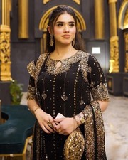 Designer Indian Wedding Dress Pakistani Bollywood Top Pent Salwar New Party Wear