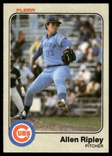 Allen Ripley 1983 Fleer #506 Chicago Cubs MLB READ FREE SHIPPING AutographDen