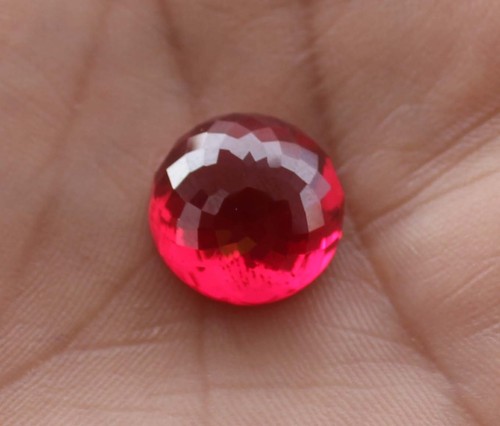 IGL Certified 20.90 Ct Natural Beautiful Burma Red Ruby Round Cut Loose Gemstone - Picture 9 of 21