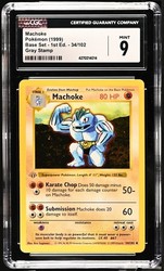 Machoke 34/102 Base Set 1st Edition Shadowless