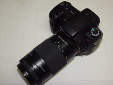 Incl. Customs Sony  200 digital Camera DSLR-A200 Lens DT75-300mm JAPAN CMR2