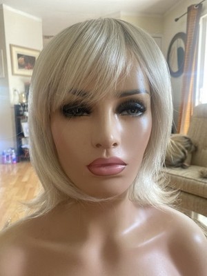with tags    LEVY Wig by AMORE SEASHELL BLONDR Double Mono Top Rene Of P G1N
