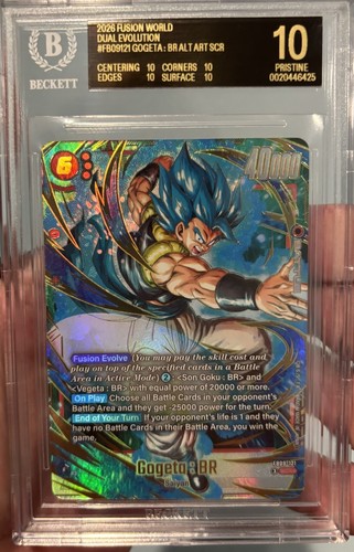 BGS Black Label Dragon Ball Fusion World Dual Evolution Gogeta Alt Art Scr