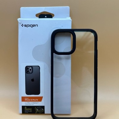Spigen iPhone 12 Pro / 12 Hülle Ultra Hybrid Ohne Vergilbung - Matt Schwarz ACS01703