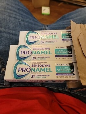 Sensodyne Pronamel Clinical Enamel Strengthening Toothpaste 3.4 oz (3 Pack)