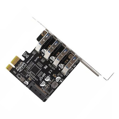 4-Port USB 3.0 PCI-E Expansion Card PCI Express PCIe USB 3.0 HUB Adapter 5Gbps