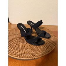 Donald J. Pliner Black Knot Detail Heeled Sandals