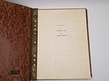 Vintage Play Script Oliver Crawford Didi brown binder typed pages, cool vintage