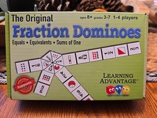 The Original Fraction Dominoes  Homeschool Learning Fraction Game  45 Domin...