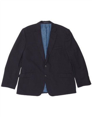 Marks & Spencer Herren 2 Knopf Blazer Sakko UK 38 Medium Navy Blau Klassisch AT14
