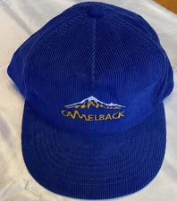 Blue Corduroy CAMELBACK MOUNTAIN Ball Cap Hat NEW Without Tags