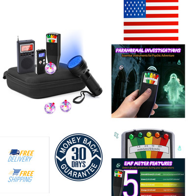 Professional 8 Pcs Ghost Hunting Equipment Kit, All-in-One Ghost Hunting Kit for