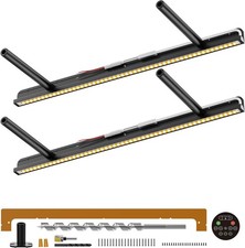 2 pcs 18"x6" Floating Shelf Brackets, Hidden with LED Lights, Remote Control