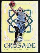 2016-17 Panini Excalibur KRIS DUNN Rookie Card RC Silver Prizm Crusade #95