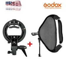 US GODOX 60x60cm S-Type Bracket Bowens Mount Holder Softbox For speedlite flash