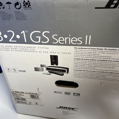 Bose 321 GS Series II DVD Home Entertainment System - Brand Bose 321 GS Series II DVD Home Entertainment System - Brand