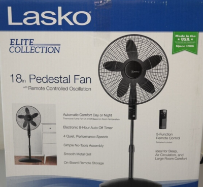 Lasko Elite Collection 18-inch Pedestal Fan S18640 (29A) 46013458773 | eBay