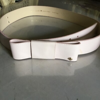 Kate Spade Bow Leather Belt in Heart Pink Medium Kate Spade Bow Leather Belt in Heart Pink Medium | eBay main image 2