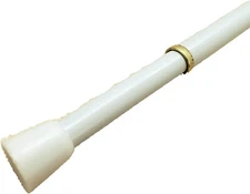 WHITE Regular Duty Lightweight Tension Rod 7/16" Diameter Adjusts 18-28 or 28-48