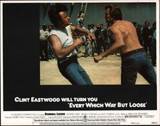 EVERY WHICH WAY BUT LOOSE original 1978 lobby card CLINT EASTWOOD 11x14 poster