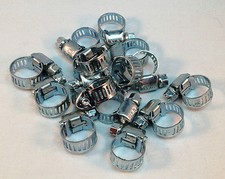 15 Pcs Stainless Steel Drive Hose Clamps Worm Clips 38-128-12 Mm