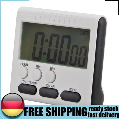 2Pcs Magnetic Large LCD Digital Kitchen Timer Alarm Count Up Down Clock