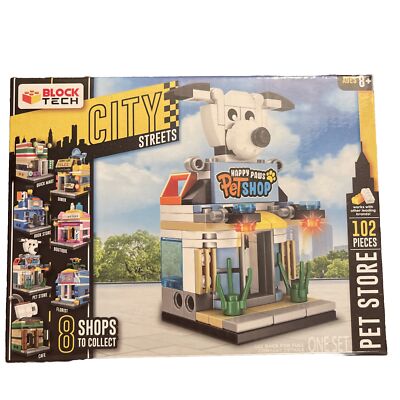 Block Tech City Streets Happy Paws Pet Collection Compatible Leading Brand 102pc