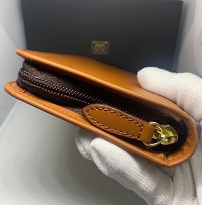 Near Mint] PILOT and SOMES Leather Round Zipper Pen Case for 3