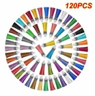 120Pcs Keychain Tassels Acrylic Key Ring Blanks Key Chain Rings Bulk DIY