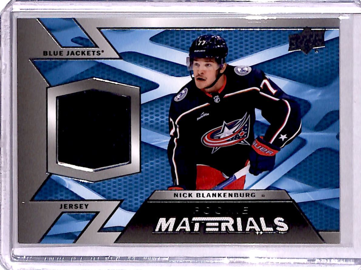 2022-23 Upper Deck Rookie Materials Nick Blankenburg Columbus Blue 