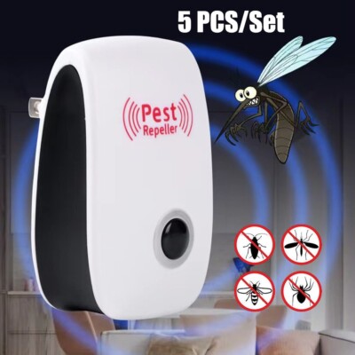5X Ultrasonic Pest Reject Anti Mosquito Insect Mice Rat Repeller Home Universal