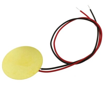 [100 PCS] SMD Diaphragm External Piezo Buzzer, 27 (Dia.) x 0.52mm, 30V ac Max