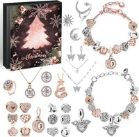 Adventskalender MäDchen Schmuck 2024 Weihnachtskalender Geschenk Kit