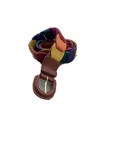 Womens Multi Color Genuine Leather Belt Size Small