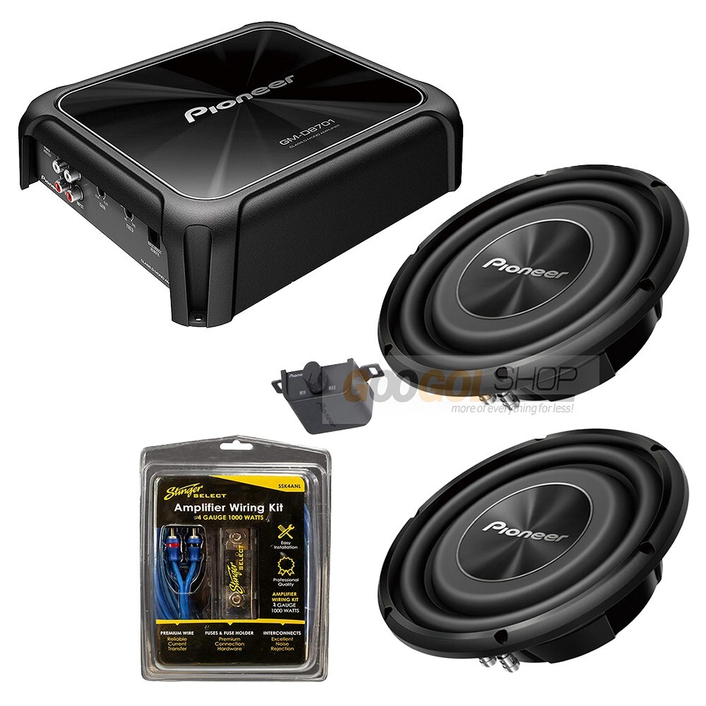 Pioneer Bass Package 2X 1200 Watts peak 10 inch subwoofer Pioneer Bass Package 2X 1200 Watts peak 10 inch subwoofer