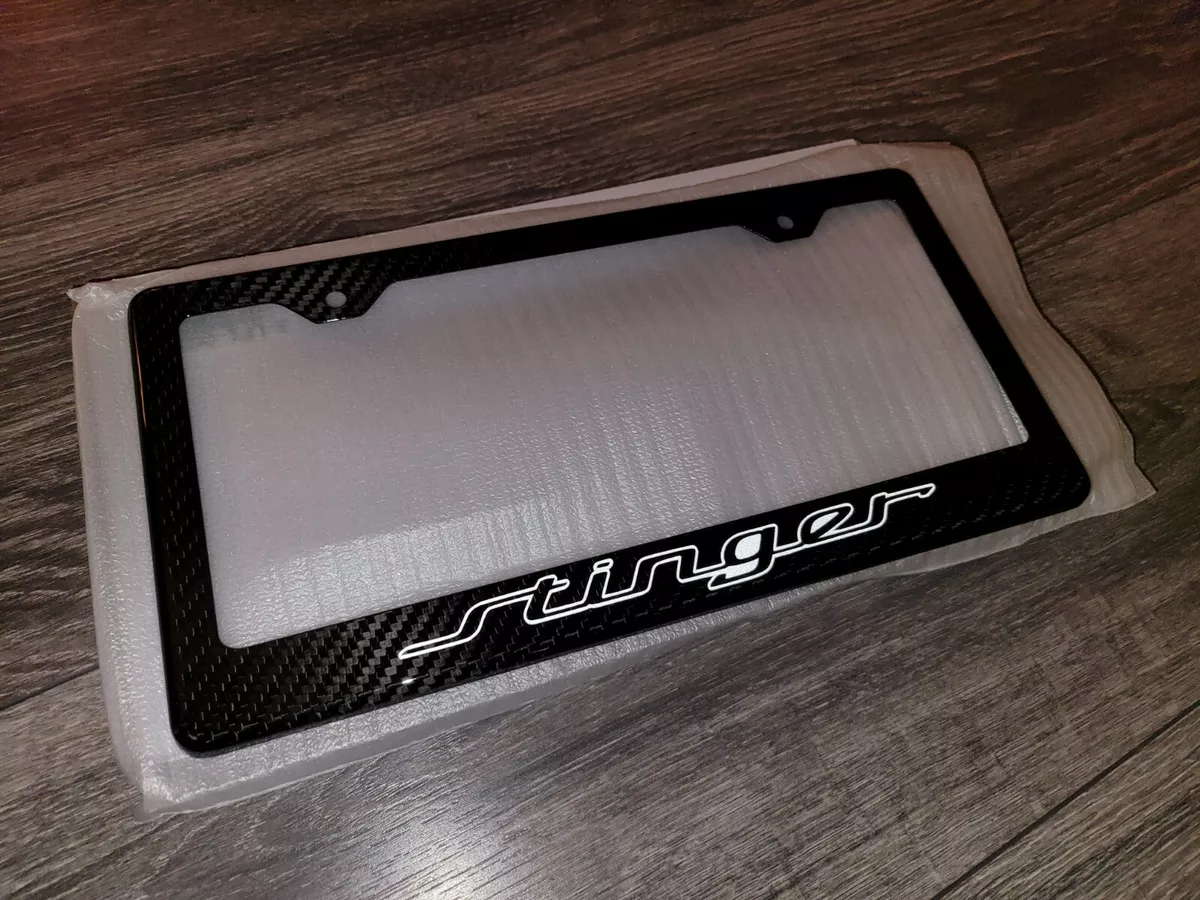 Kia stinger license plate frame deals