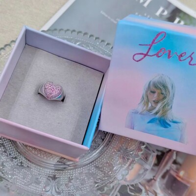 Taylor Swift Lover Ring size 7-9 Lover Album Era Merch Pink Blue