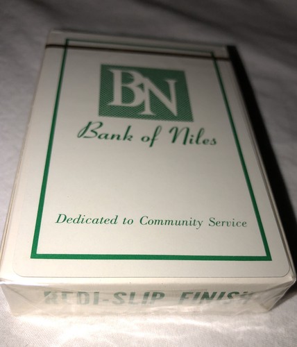 DE COLECCIÓN NUEVO DE LOTE ANTIGUO Banco del Nilo LOGOTIPO TARJETAS DE JUEGO PUBLICIDAD SELLADAS - Imagen 8 de 8