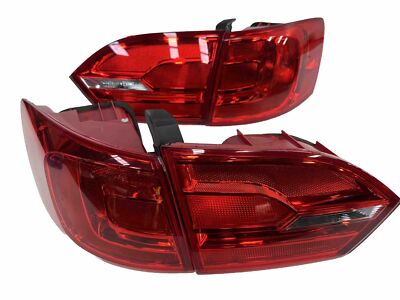 2011-14 VW VOLKSWAGEN JETTA SEDAN REAR TAIL LIGHTS COMPLETE FACTORY SET OEM   