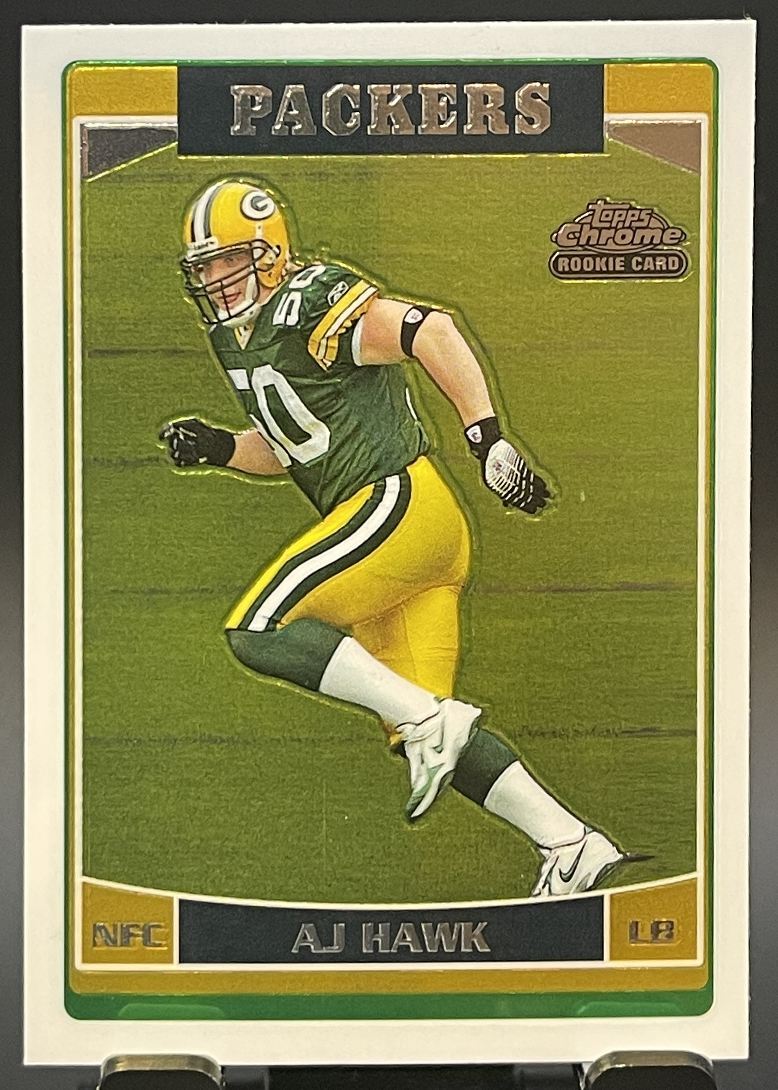 2006 Topps Chrome A.J. Hawk RC Green Bay Packers #222