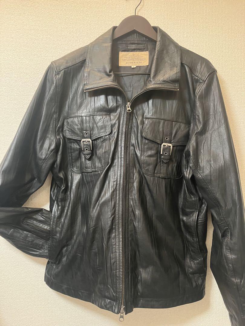 Avirex Genuine Leather Jacket in XL Size for Men