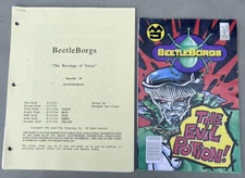Saban Big Bad Beetleborgs TV Show Script & Prop Comic Book The Revenge of Vexor