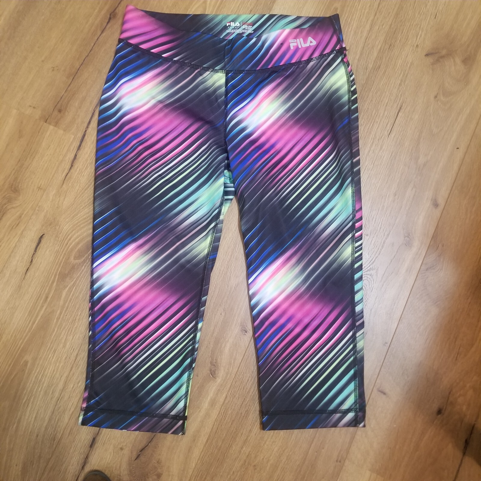 Leggings da corsa Fila Sport Performance multicolore poliestere e spandex taglia S