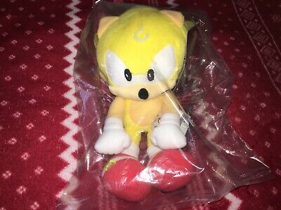 New 8 Tomy Sonic The Hedgehog Classic Super Sonic Plush 18 Bagged Ebay