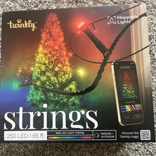 Twinkly - Smart Christmas Light String 250 LED RGB  Multi App Controlled Effects