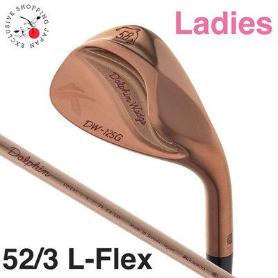 Kasco Ladies DOLPHIN WEDGE DW-125G Pink Gold 52/3 L-Flex DP-231 Graphite Shaft